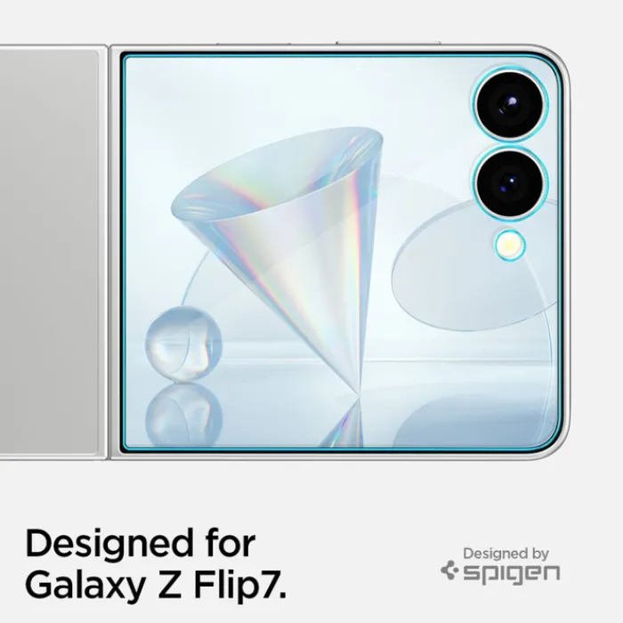 Spigen Samsung|Galaxy Z Flip 7-SZKŁO HARTOWANE SAMSUNG GALAXY Z FLIP 7 GLAS.TR ”EZ FIT” HD 2-PACK CLEAR