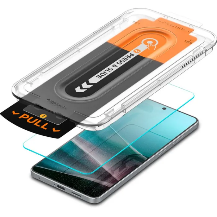Spigen Samsung|Galaxy S25 Edge-SZKŁO HARTOWANE SAMSUNG GALAXY S25 EDGE GLAS.TR ”EZ FIT PRO” CLEAR