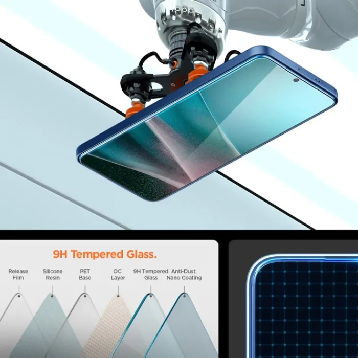 Spigen Samsung|Galaxy S25 Edge-SZKŁO HARTOWANE SAMSUNG GALAXY S25 EDGE GLAS.TR ”EZ FIT PRO” CLEAR