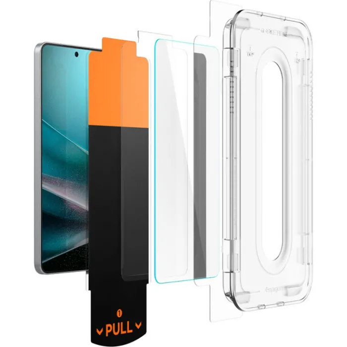 Spigen Samsung|Galaxy S25 Edge-SZKŁO HARTOWANE SAMSUNG GALAXY S25 EDGE GLAS.TR ”EZ FIT PRO” CLEAR