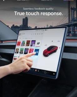 Spigen Tesla|Tesla-SZKŁO HARTOWANE TESLA MODEL Y 2025/2026 MODEL 3 2024/2025/2026 EZ FIT CLEAR TRANSPARENT 15.4