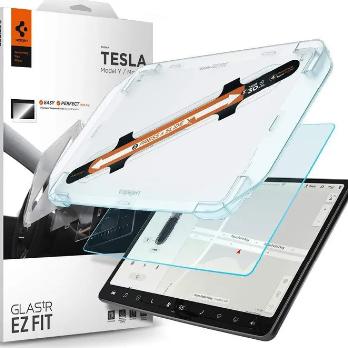 Spigen Tesla|Inne Marki-Szkło Hartowane Tesla Model 3 Y Glas.Tr ”ez Fit”