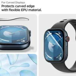 Spigen Apple Watch 11 42Mm|Apple Watch 10 42Mm-SZKŁO HYBRYDOWE ELITE SHIELD ”EZ FIT” 2-PACK APPLE WATCH 10 (42 MM) CLEAR