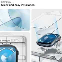 Spigen Apple Watch 11 46Mm|Apple Watch 10 46Mm-SZKŁO HYBRYDOWE ELITE SHIELD ”EZ FIT” 2-PACK APPLE WATCH 10 (46 MM) CLEAR