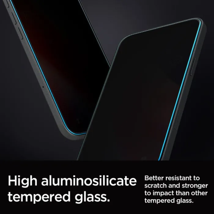 Spigen Iphone 16 Pro Max|Iphone 17 Pro Max-SZKŁO PRYWATYZUJĄCE GLAS.TR ”EZ FIT” 2-PACK IPHONE 16 PRO MAX, 17 PRO MAX PRIVACY
