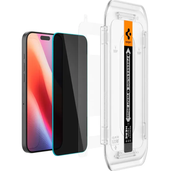 Spigen Iphone 16 Pro Max|Iphone 17 Pro Max-SZKŁO PRYWATYZUJĄCE GLAS.TR ”EZ FIT” 2-PACK IPHONE 16 PRO MAX, 17 PRO MAX PRIVACY