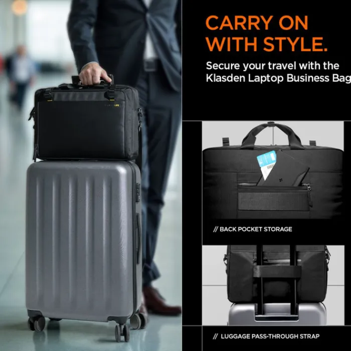 Spigen Torby-TORBA NA LAPTOPA KD300 KLASDEN LAPTOP BAG CZARNA