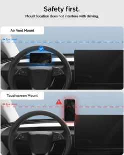 Spigen Tesla-UCHWYT DO KRATKI TESLA MODEL 3 2024 Y JUNIPER MAGSAFE CZARNY