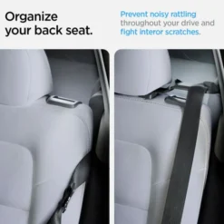 Spigen Tesla-UCHWYT DO PASÓW BEZPIECZEŃSTWA TESLA MODEL Y BACKSEAT SEATBELT HOLDER BLACK