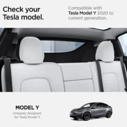 Spigen Tesla-UCHWYT DO PASÓW BEZPIECZEŃSTWA TESLA MODEL Y BACKSEAT SEATBELT HOLDER BLACK