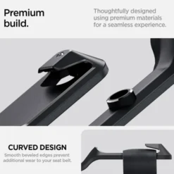 Spigen Tesla-UCHWYT DO PASÓW BEZPIECZEŃSTWA TESLA MODEL Y BACKSEAT SEATBELT HOLDER BLACK