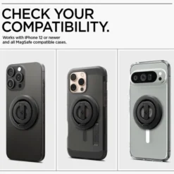Spigen Uchwyty Magnetyczne|Uchwyty Na Telefon-UCHWYT MAGNETYCZNY O-MAG MAGNETYCZNY Z PODSTAWKĄ CZARNY