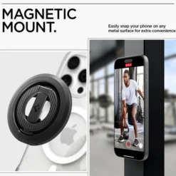 Spigen Uchwyty Magnetyczne|Uchwyty Na Telefon-UCHWYT MAGNETYCZNY O-MAG MAGNETYCZNY Z PODSTAWKĄ CZARNY
