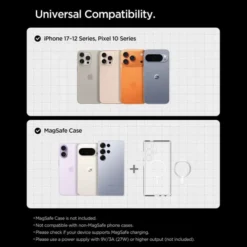 Spigen Iphone 14 Plus|Uchwyty Magnetyczne-UCHWYT NA KRATKĘ EV15MAQ ESSENTIAL MAGNETIC MAGSAFE 15W Qi2 CZARNY