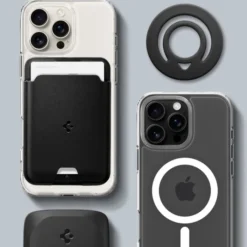 Spigen Uchwyty Magnetyczne|Uchwyty Na Telefon-UCHWYT NA PALEC DUAL POP MAG MAGSAFE PHONE RING CZARNY