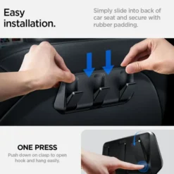Spigen Tesla-UCHWYT NA SIEDZENIE TESLA MODEL Y/3 CZARNY