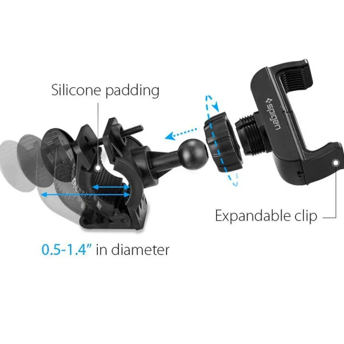 Spigen Uchwyty Na Telefon|Uchwyty Rowerowe-Uchwyt rowerowy A250 Bike Mount Black