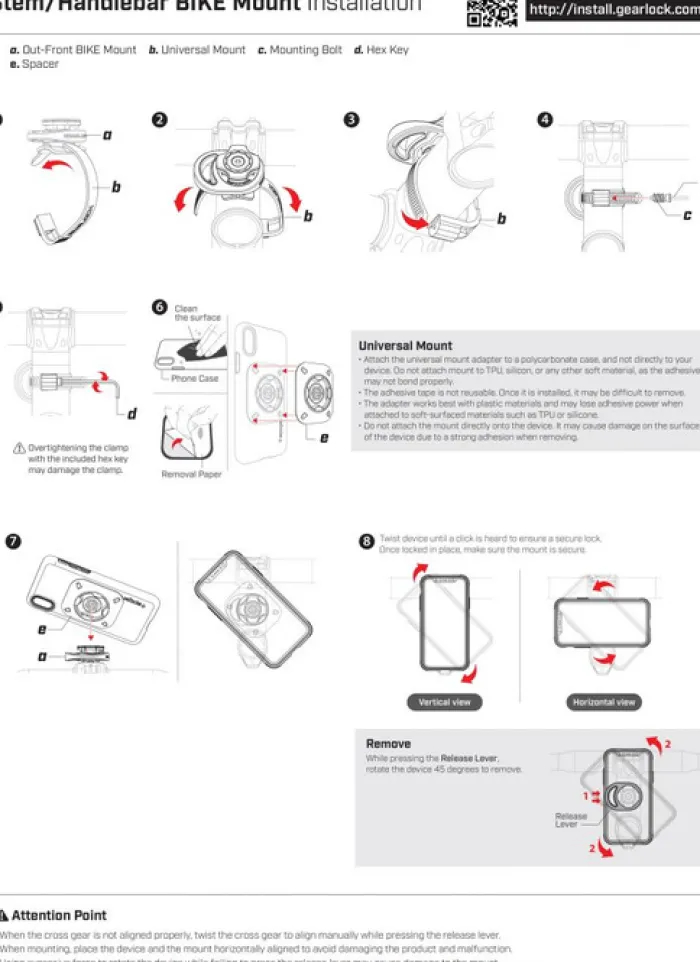 Spigen Uchwyty Rowerowe|Uchwyty Na Telefon-Uchwyt Rowerowy Gearlock Ms100 Handlebar Bike Mount