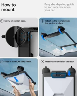 Spigen Inne|Tesla-UCHWYT SAMOCHODOWY STARLINK MINI WINDOW CAR MOUNT STL100 BLACK