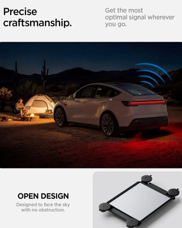 Spigen Inne|Tesla-UCHWYT SAMOCHODOWY STARLINK MINI WINDOW CAR MOUNT STL100 BLACK