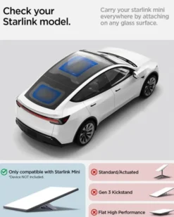 Spigen Inne|Tesla-UCHWYT SAMOCHODOWY STARLINK MINI WINDOW CAR MOUNT STL100 BLACK