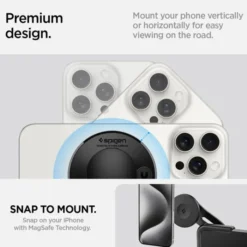Spigen Tesla-UCHWYT SAMOCHODOWY TESLA TAPLOCK MAGSAFE CAR MOUNT HOLDER BLACK SCREEN