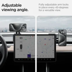 Spigen Tesla-UCHWYT SAMOCHODOWY TESLA TAPLOCK MAGSAFE CAR MOUNT HOLDER BLACK SCREEN