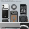 Spigen Uchwyty Magnetyczne|Uchwyty Na Telefon-UCHWYT DUAL POP MAGSAFE SLIM MARBLE GRAY