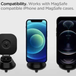 Spigen Iphone 14 Plus|Uchwyty Magnetyczne-Uchwyt ITS35 Magnetyczny Magsafe Na Deskę Dashboard Car Mount Black
