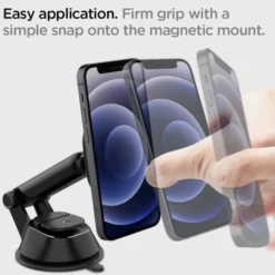 Spigen Iphone 14 Plus|Uchwyty Magnetyczne-Uchwyt ITS35 Magnetyczny Magsafe Na Deskę Dashboard Car Mount Black