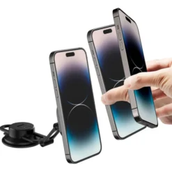 Spigen Iphone 14 Plus|Iphone 13-Uchwyt Its35-3 Onetap Magnetic Magsafe Windshield & Dashboard Car Mount Black