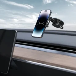 Spigen Iphone 14 Plus|Iphone 13-Uchwyt Its35-3 Onetap Magnetic Magsafe Windshield & Dashboard Car Mount Black