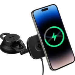Spigen Iphone 14 Plus|Iphone 13-UCHWYT ITS35W-3 ONETAP PRO 3 MAGNETIC MAGSAFE NA SZYBĘ I KOKPIT BEZPRZEWODOWY CZARNY
