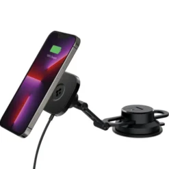 Spigen Iphone 14 Plus|Iphone 13-UCHWYT ITS35W-3 ONETAP PRO 3 MAGNETIC MAGSAFE NA SZYBĘ I KOKPIT BEZPRZEWODOWY CZARNY