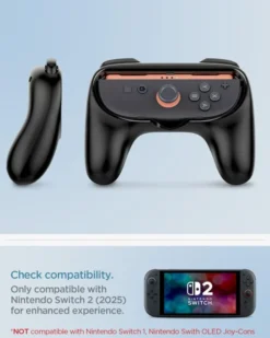 Spigen Nintendo|Akcesoria Do Konsol-UCHWYT NINTENDO SWITCH 2 JOY-CON GRIP NS100 BLACK