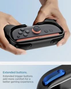 Spigen Nintendo|Akcesoria Do Konsol-UCHWYT NINTENDO SWITCH 2 JOY-CON GRIP NS100 BLACK