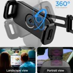 Spigen Uchwyty Samochodowe|Uchwyty Na Telefon-UCHWYT ONETAP UTS45 UNIVERSAL HEADREST CAR MOUNT BLACK