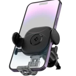 Spigen Uchwyty Samochodowe|Uchwyty Z Ładowaniem Indukcyjnym-Uchwyt Uts12 Onetap Universal Vent Car Mount Black