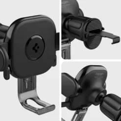 Spigen Uchwyty Samochodowe|Uchwyty Z Ładowaniem Indukcyjnym-Uchwyt Uts12 Onetap Universal Vent Car Mount Black