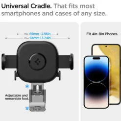 Spigen Uchwyty Samochodowe|Uchwyty Z Ładowaniem Indukcyjnym-Uchwyt Uts12 Onetap Universal Vent Car Mount Black