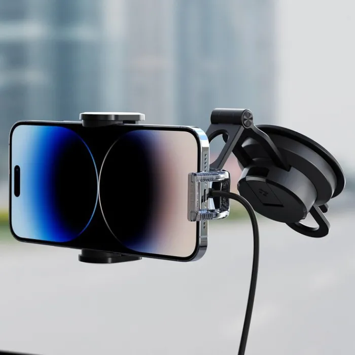 Spigen Uchwyty Samochodowe|Uchwyty Z Ładowaniem Indukcyjnym-Uchwyt Uts35w Onetap Universal Windshield & Dashboard Car Mount Wireless Charger Black