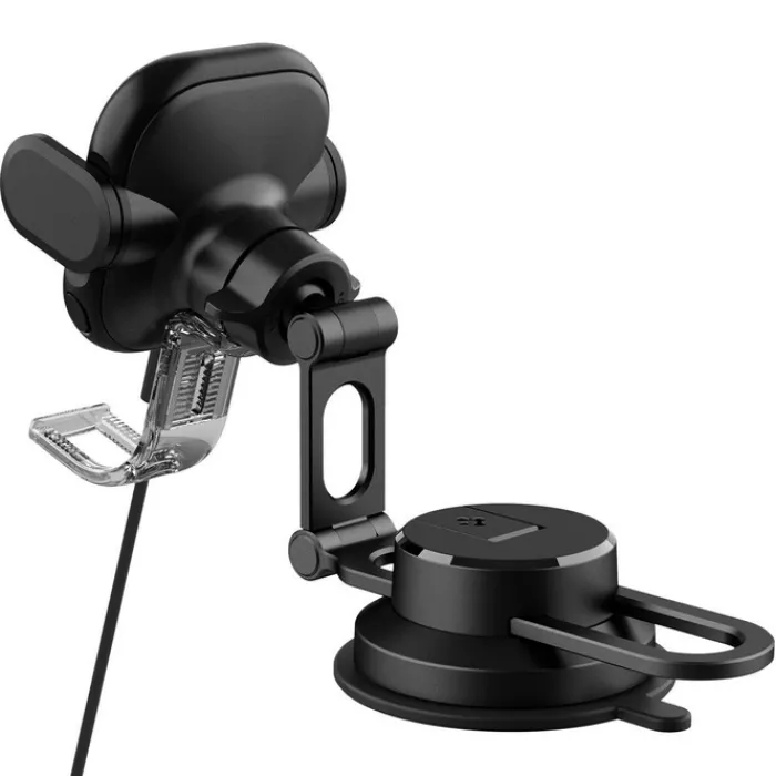 Spigen Uchwyty Samochodowe|Uchwyty Z Ładowaniem Indukcyjnym-Uchwyt Uts35w Onetap Universal Windshield & Dashboard Car Mount Wireless Charger Black