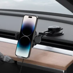 Spigen Uchwyty Samochodowe|Uchwyty Z Ładowaniem Indukcyjnym-Uchwyt Uts35w Onetap Universal Windshield & Dashboard Car Mount Wireless Charger Black
