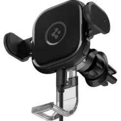 Spigen Uchwyty Samochodowe|Uchwyty Z Ładowaniem Indukcyjnym-Uchwyt Uts12w Onetap Universal Vent Car Mount Wireless Charger Black