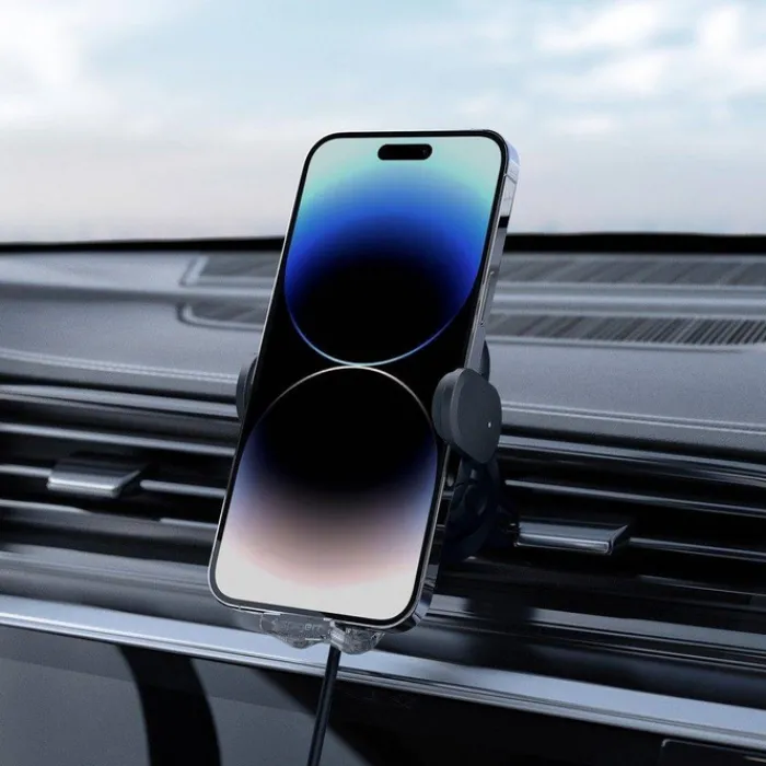 Spigen Uchwyty Samochodowe|Uchwyty Z Ładowaniem Indukcyjnym-Uchwyt Uts12w Onetap Universal Vent Car Mount Wireless Charger Black