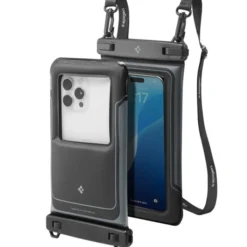 Spigen Inne|Etui Wodoszczelne-WODOODPORNE ETUI A611P PŁYWAJĄCE UNIWERSALNE 2-PACK MATOWE CZARNE
