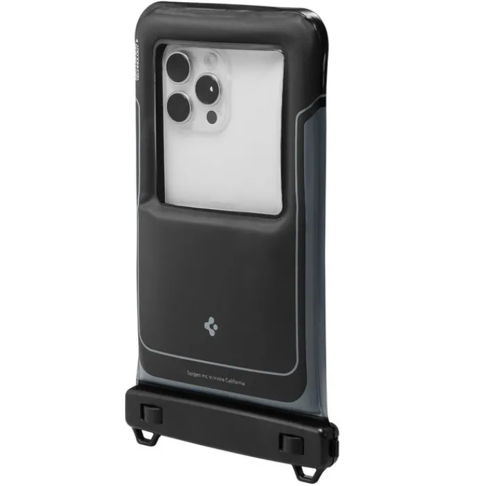 Spigen Inne|Etui Wodoszczelne-WODOODPORNE ETUI A611P PŁYWAJĄCE UNIWERSALNE 2-PACK MATOWE CZARNE