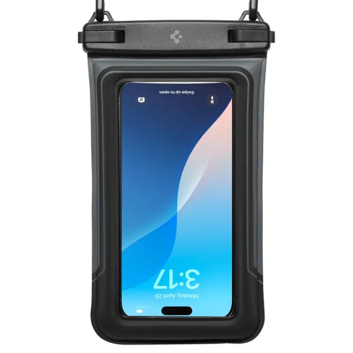 Spigen Inne|Etui Wodoszczelne-WODOODPORNE ETUI A611P PŁYWAJĄCE UNIWERSALNE 2-PACK MATOWE CZARNE