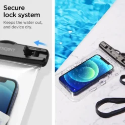 Spigen Inne|Etui Uniwersalne-Wodoodporne Etui A601 Wodoszczelne na telefon 2-Pack Przezroczyste