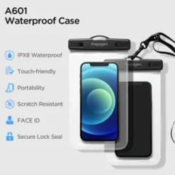 Spigen Inne|Etui Uniwersalne-Wodoodporne Etui A601 Wodoszczelne na telefon 2-Pack Przezroczyste
